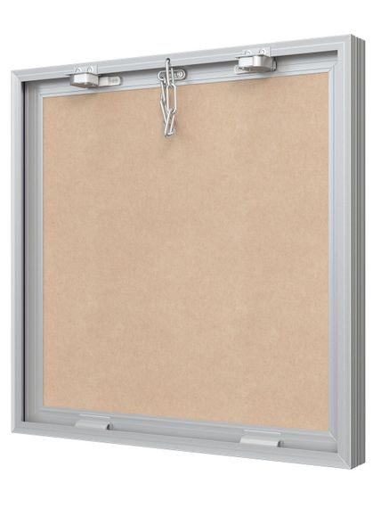 Люк ревизионный D Ceramo Base 400х400 скрытый монтаж съемный алюминий EVECS