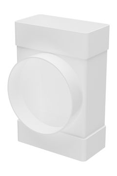 Тройник ТФП D100 с выходом 55х110 пластик ERA