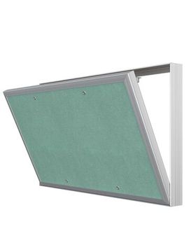 Люк ревизионный D Ceramo Base 500x300 скрытый монтаж съемный алюминий EVECS