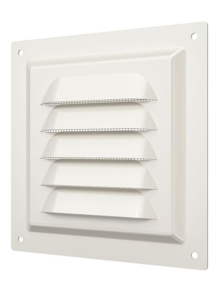 Решетка вентиляционная МЭ сетка 125х125 окрашенная сталь Ivory ERA