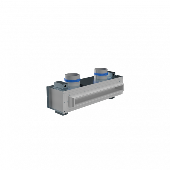 Flexag RA-1-500-25-W щелевой диффузор с КСД под натяжной потолок, белый