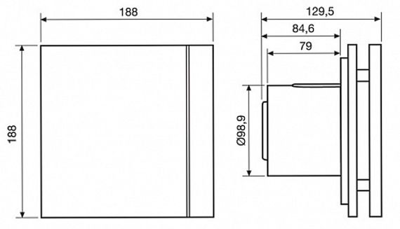 Вентилятор Soler &amp; Palau Silent Design 100 CZ 4C Champagne