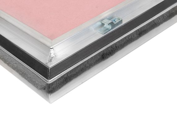 Усиленный противопожарный люк под покраску РУБЕЖ ПРО 400х800 мм