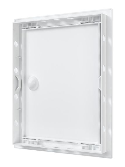 Люк ревизионный ЛР фланец 196х246 ручка 218х268 пластик EVECS