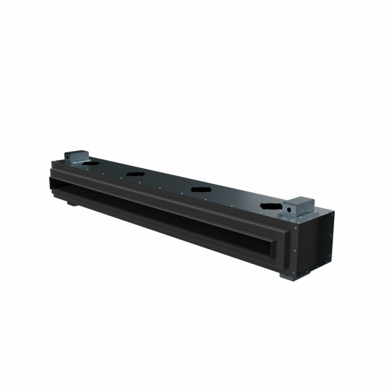 Flexag SH-1-1000-25-B щелевой диффузор с КСД под гипсокартон, черный