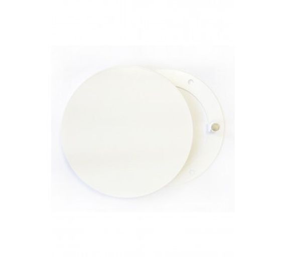 Решетка стальная на магнитах круглая РДК-100 белая