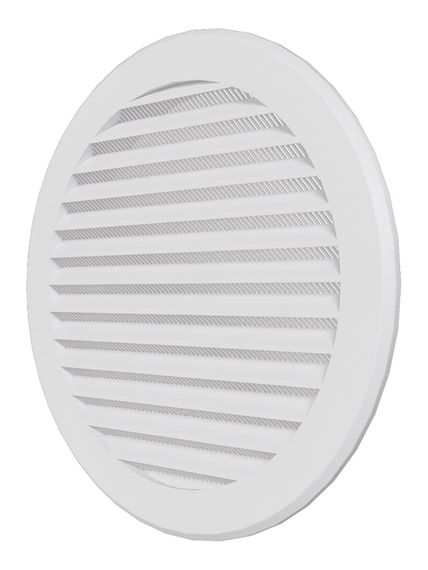 Решетка вентиляционная РКС фланец D160 сетка D196 пластик ERA