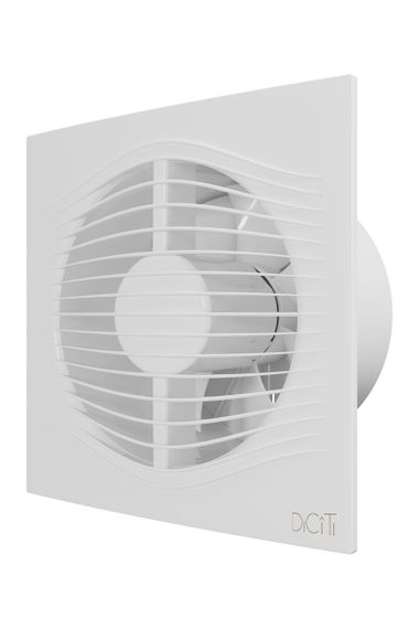 Вентилятор накладной SLIM D150 обратный клапан DICITI