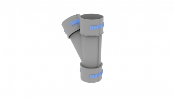 Тройник косой FL110-TR, круглый