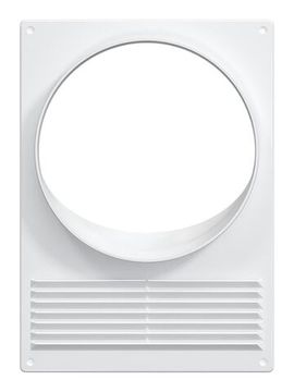 Площадка торцевая ПТПР фланец D150 решетка 180х250 пластик ERA