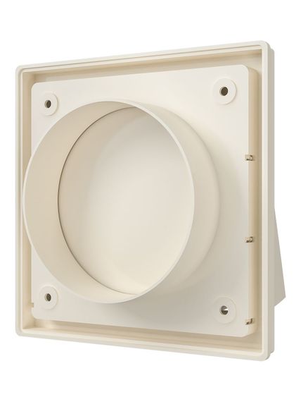 Выход стенной КФВ фланец D100 обр.клапан 150x150 ASA Ivory ERA