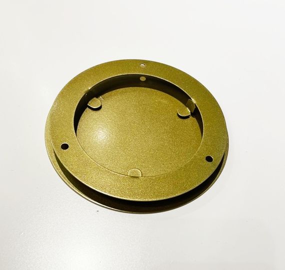 Решетка стальная на магнитах круглая РДК-120 золото металлик