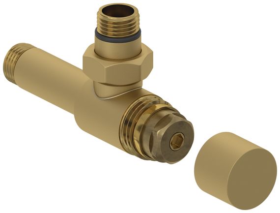 Вентиль Сунержа угловой под шестигранник (G 1/2&quot; НР х G 1/2&quot; НР)