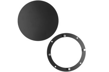 Решетка стальная на магнитах круглая РДК-120 черная матовая