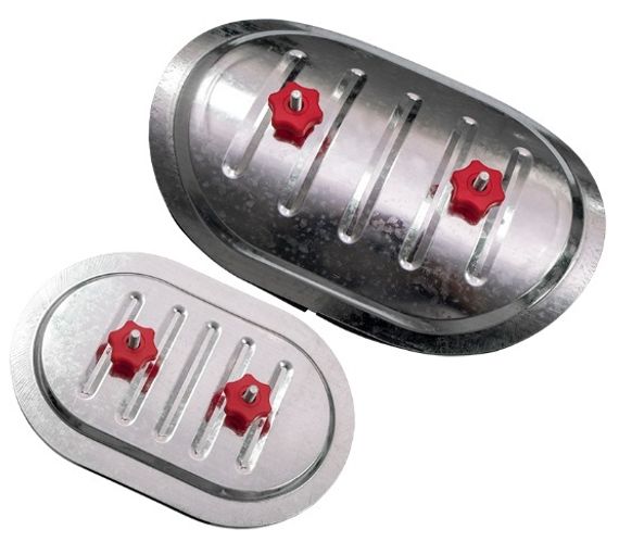 Лючок FAD 180х80 мм (Red) для прямоугольных воздуховодов, ревизионный накладной