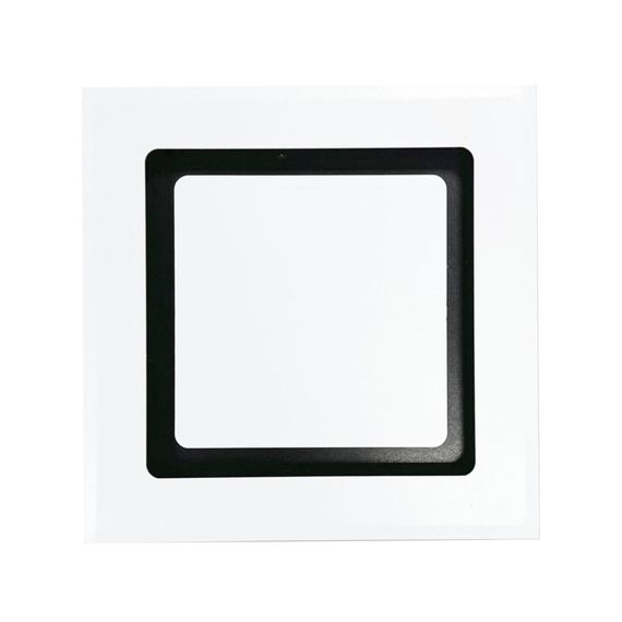 Диффузор приточно-вытяжной на магнитах регулируемый НДК-125 декоративный металлический белый