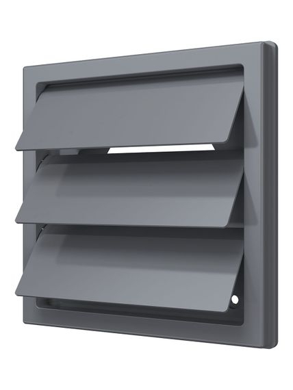 Выход стенной КФ фланец D150/160 жалюзи 190х190 ASA Gray ERA