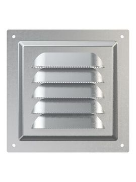 Решетка вентиляционная МЦ сетка 125х125 оцинкованная сталь ERA