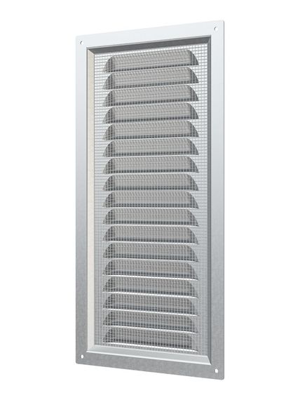 Решетка вентиляционная МЦ сетка 150х300 оцинк.сталь ERA