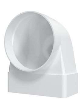 Переходник СКФП D100 90° 60х120 пластик ERA