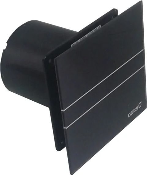 Вентилятор накладной Cata E 100 G Bk Черный, с обратным клапаном