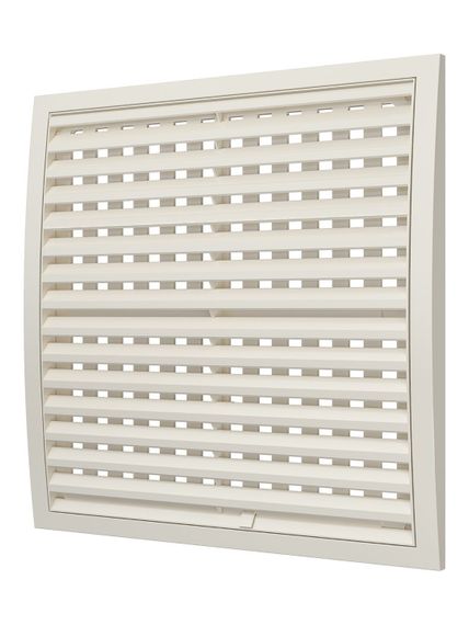 Решетка вентиляционная РРП разъемная регулируемая 350х350 пластик Ivory ERA