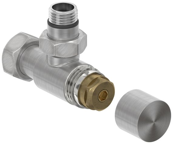 Вентиль Сунержа угловой под шестигранник (G 1/2" НР х G 3/4" НГ)