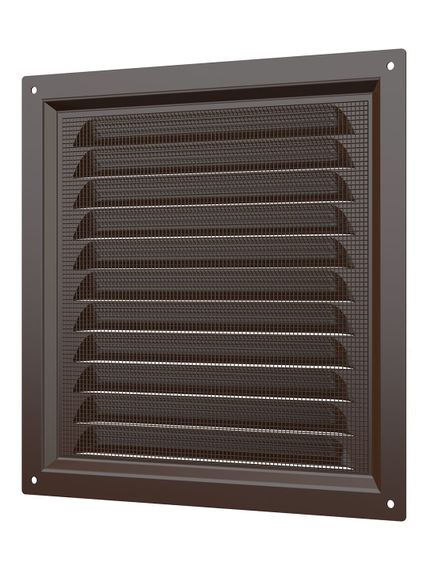 Решетка вентиляционная МЭ сетка 200х200 окрашенная сталь Brown ERA