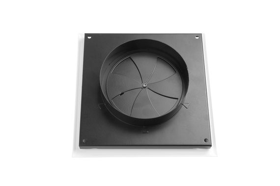 Диффузор приточно-вытяжной на магнитах регулируемый НД-100 декоративный металлический белый