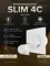Вентилятор накладной SLIM D100 обр.клапан Matt white DICITI