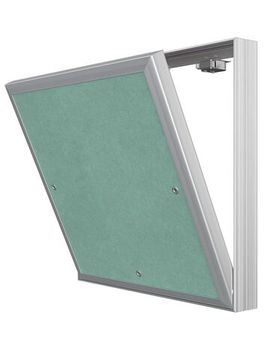 Люк ревизионный D Ceramo Base 300х300 скрытый монтаж съемный алюминий EVECS