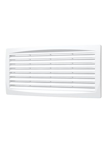 Решетка вентиляционная ДП фланец 275х105 переточная 300х135 пластик ERA