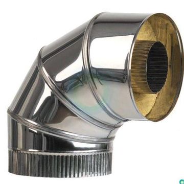 Сэндвич отвод 90° 150/230  (нерж 1 / нерж 0,5)