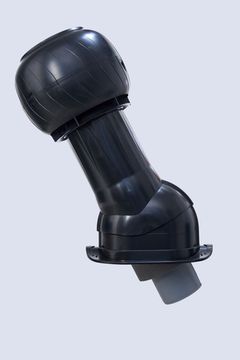 Готовый комплект, изолированный для кровли с профилем Монтеррей (Monterrey) и его аналогами d 125/160 мм, цвет черный RAL 9005, серия Static