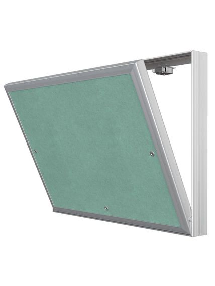 Люк ревизионный D Ceramo Base 400х300 скрытый монтаж съемный алюминий EVECS