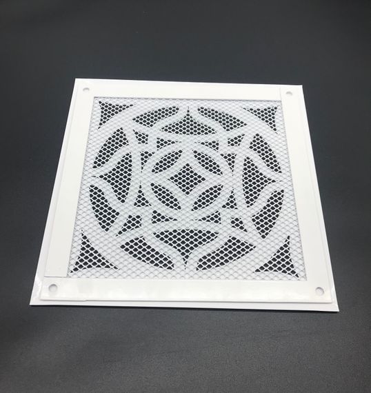 Решетка стальная на магнитах РП Восток-200 сетка, белая