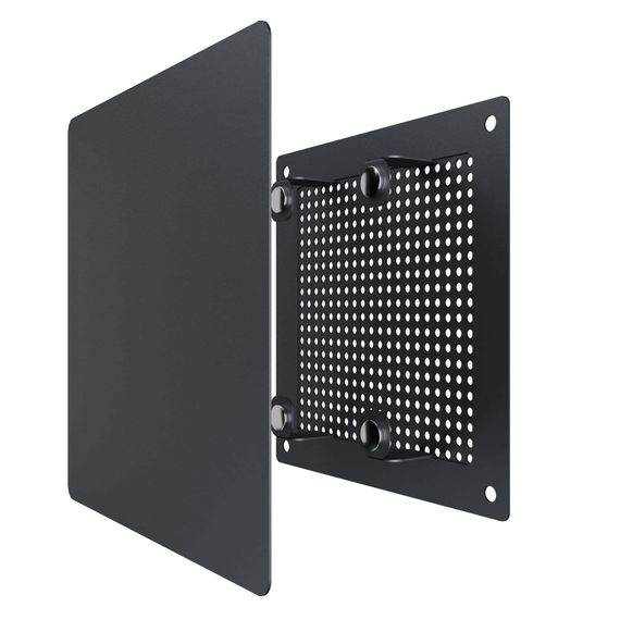 Решетка вентиляционная RVM сетка разъемная на магнитах 140х140 окрашсталь Gray ERA