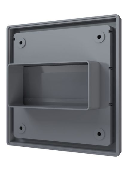 Выход стенной КФ фланец 55х110 жалюзи 150х150 ASA Gray ERA