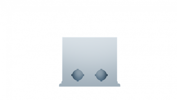 Flexag PFP-300x103/90x2 пленум напольный, 400x100, на 2 выxода