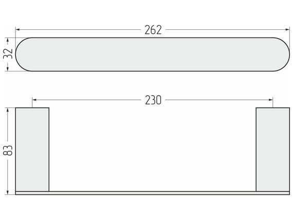 Полотенцедержатель Сунержа ROUND L 260