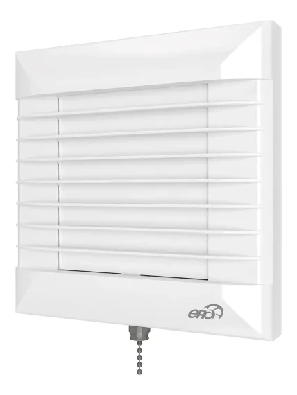 Вентилятор накладной EURO D100 тяговый выключатель HT автоматическое жалюзи ERA
