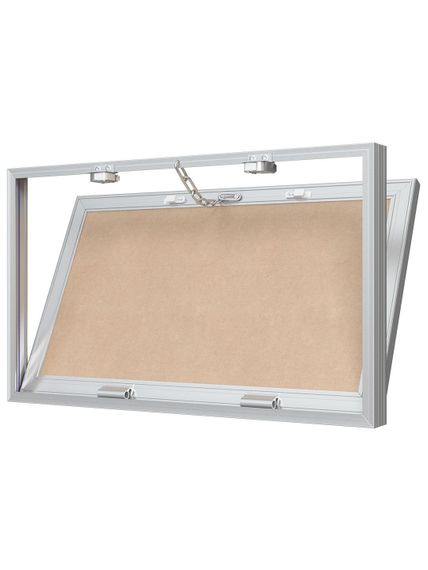 Люк ревизионный D Ceramo Base 500x300 скрытый монтаж съемный алюминий EVECS