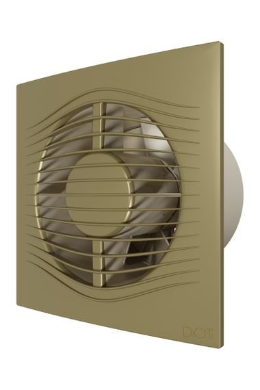 Вентилятор накладной SLIM D125 обратный клапан Champagne DICITI