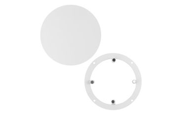 Решетка стальная на магнитах круглая РДК-200 белая