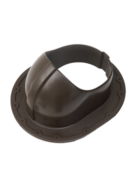 Проходной элемент для фальцевой кровли и готовой кровли из гибкой черепицы, темно коричневый RAL 8019 (RR 32), серия Static