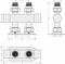 Вентиль 2х1/2" прямой скрытый-скрытый EU50 (Шампань)