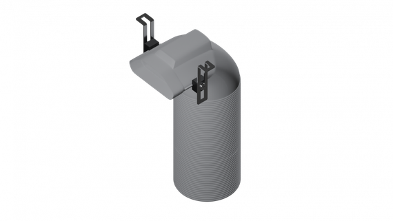 Flexag PPP/125/1xAT пленум вентиляционный потолочный, D125, на 1 выход AT