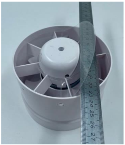 Вентилятор канальный Виенто ВКО 125К-В (двигатель на шарикоподшипниках и обратным клапаном)