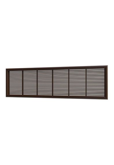 Решетка вентиляционная ДП фланец 220х60 переточная 227х67 пластик Brown ERA