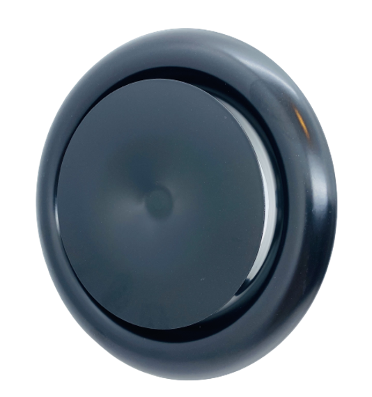 REGA black DVS-P 100 Черный диффузор металлический приточный